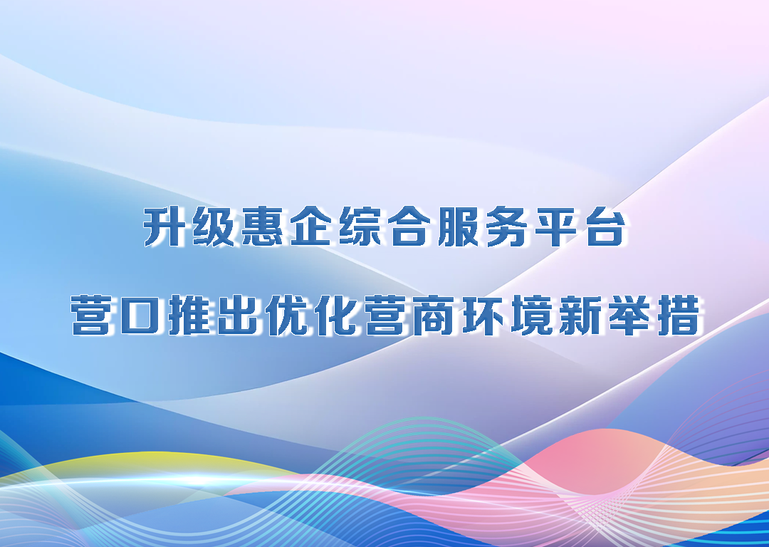 厅说辽宁（第29期）丨升级惠企综合服务平台 营口推出优化营商环境新举措