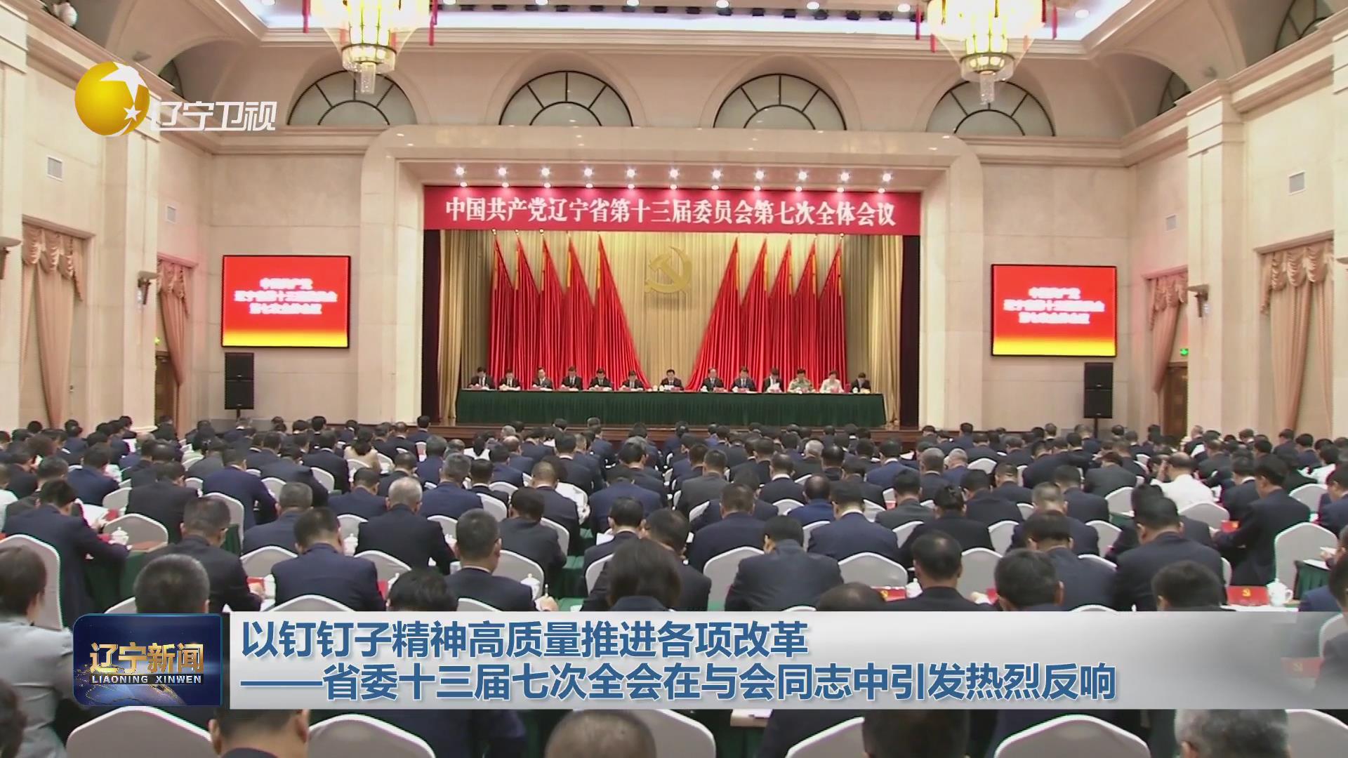 以钉钉子精神高质量推进各项改革——省委十三届七次全会在与会同志中引发热烈反响
