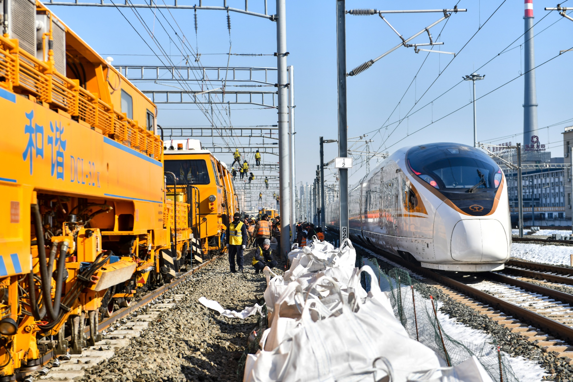 沈白高铁并入沈阳北站第二阶段转线施工全面展开