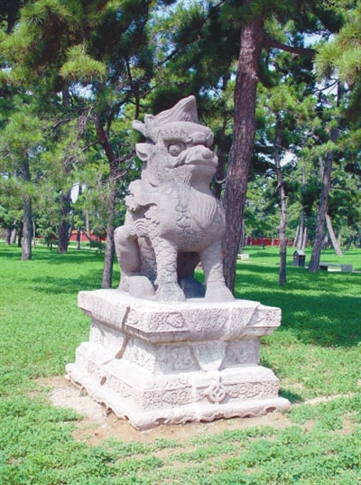 沈阳清昭陵石像生374岁了