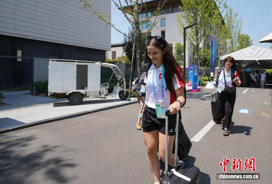 （成都世运会）成都世运会运动员村开村迎客