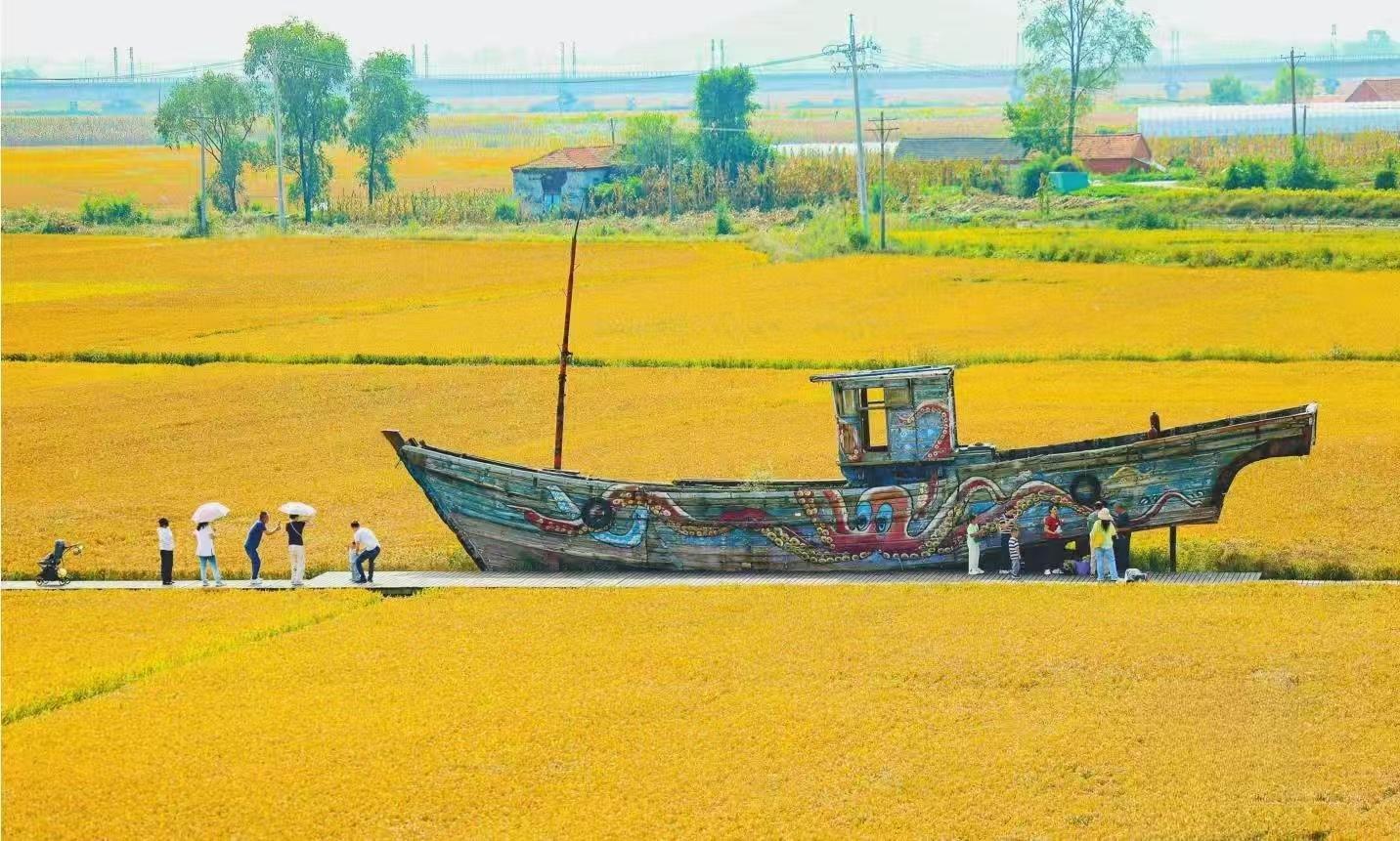 稻浪如画引客来